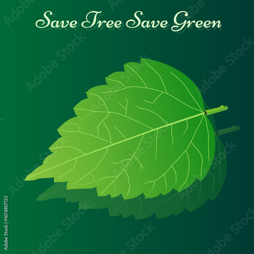 Save Tree Save Green Vector illustration!