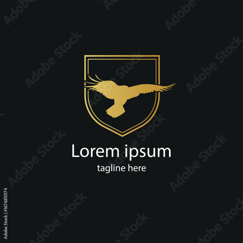 Golden Eagle Crest Logo