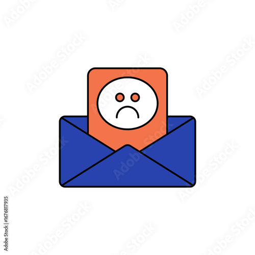 complain icon outline editable stroke line drawing eps