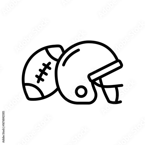 American Football line icon