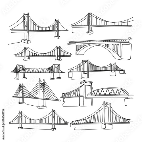 bridge vector illustration