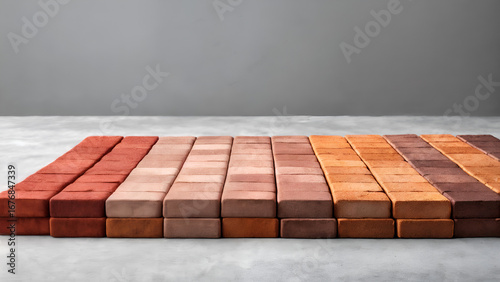 stack of bricks. background with red bricks
