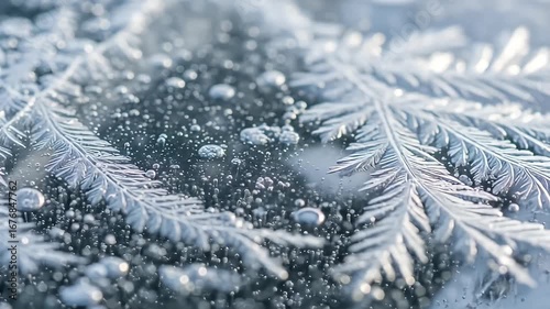 Wallpaper Mural Frosty pattern.
Description An abstract close-up of frost forming fern-like patterns and tiny bubbles Torontodigital.ca
