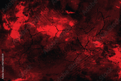 Deep red and black, dirty old grunge surface, empty blank background for web and print