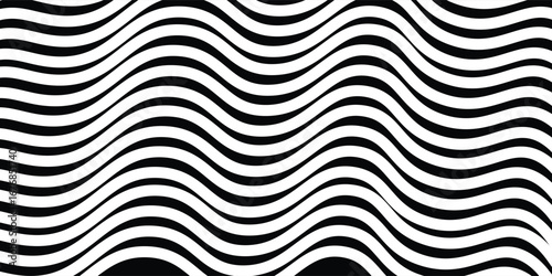 modern art curved lines patter. monochrome waves. geometric vector background.wallpaper concept for web and print