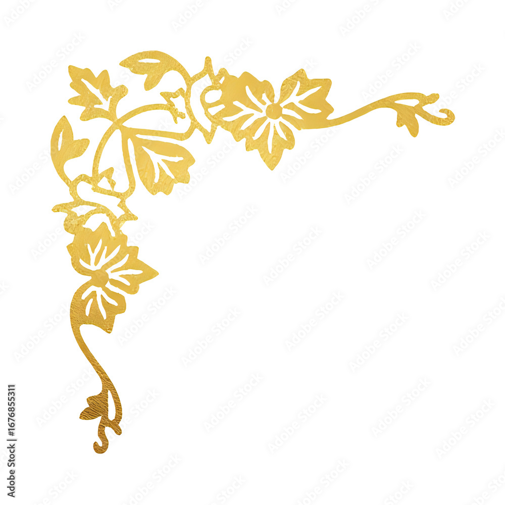 Fototapeta premium golden corner ornament - 22