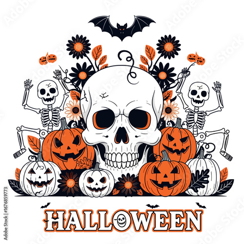 Aesthetic Halloween Graphic Spooky Trick or Treat Halloween Party