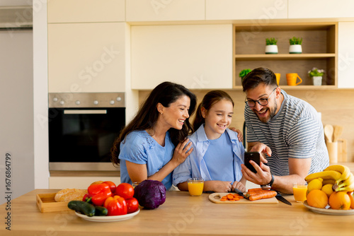 Family enjoying quality tim...