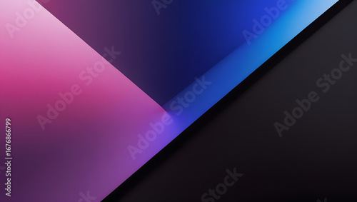 Cinematic Diagonal Gradient with Velvet Pink, Royal Blue, and Obsidian