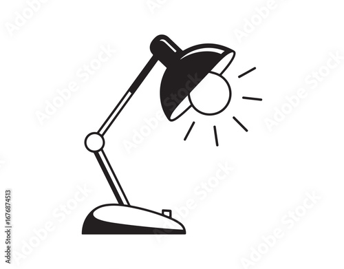 Bright, bulb, desk lamp, electric light, lamp symbol
