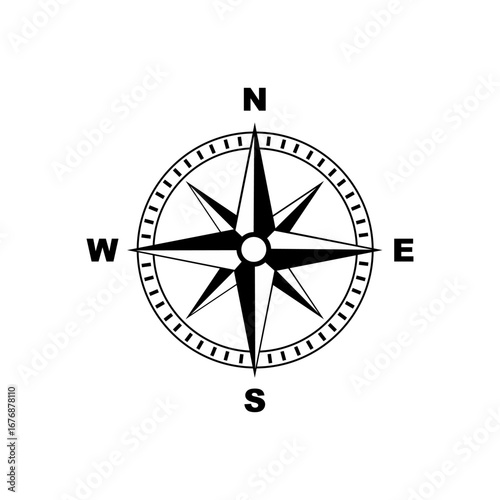 compass isolated on white background