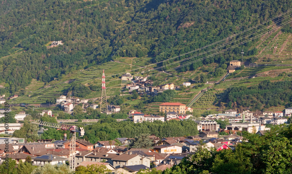 Fototapeta premium Hydro energy in Tirano