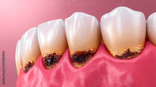Gingivitis starts here: plaque buildup in the gumline