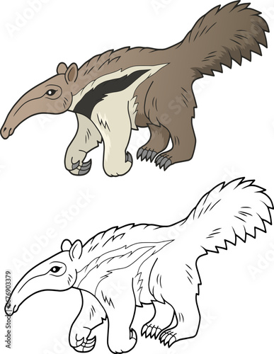 anteater coloring book for kids