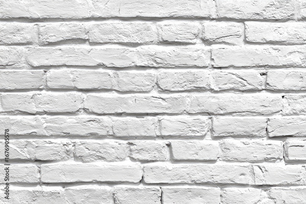 Fototapeta premium White brick wall texture (5)