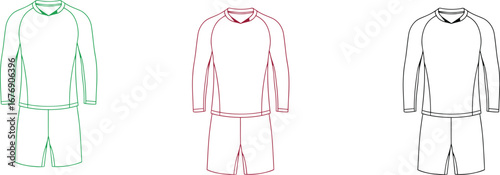 Soccer uniform template design custom jersey kit for teams sport