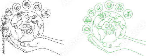 Eco friendly earth day climate change environmental protection