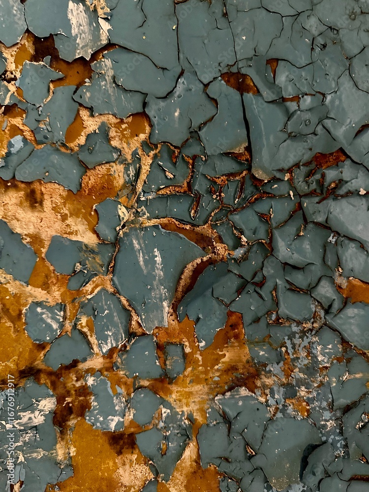 Obraz premium wall with peeling paint background