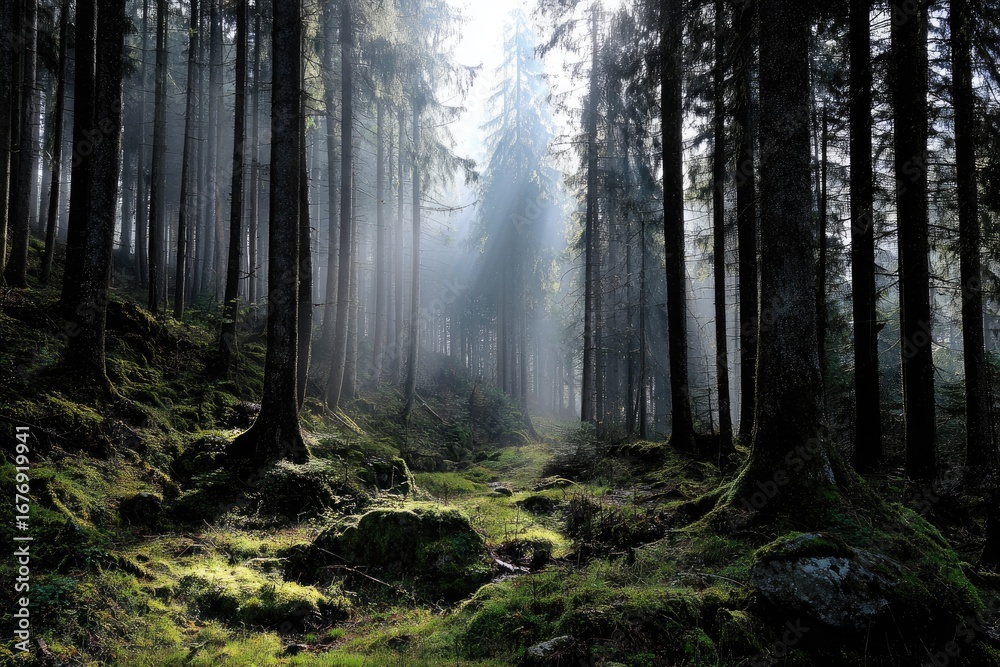 Obraz premium Enchanted Forest Path