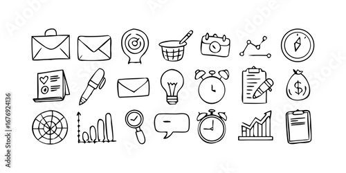 Business Growth Chart Silhouette graph upward