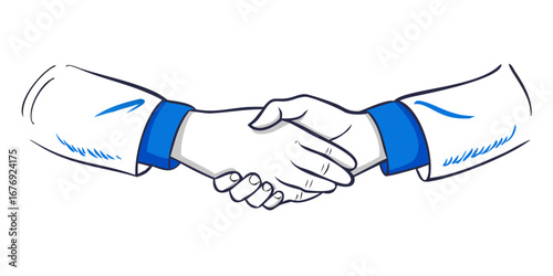 Business handshake agreement partnership deal