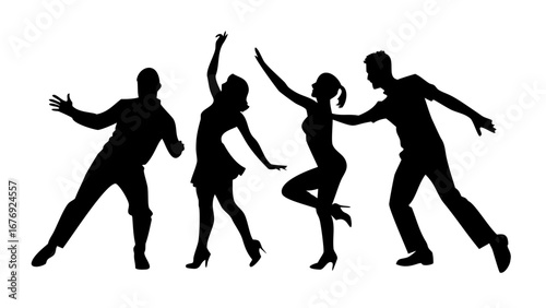 Businessperson with briefcase and tie black silhouette