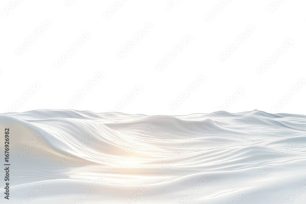 Fototapeta premium Abstract white fabric folds