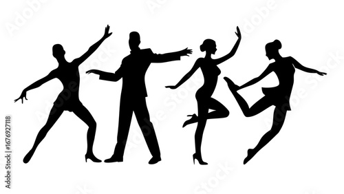 Couple Embracing Silhouette male female