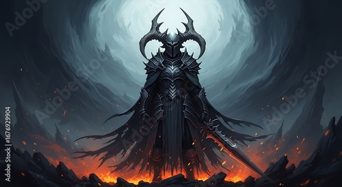 Dark Figure Deity or Demon.