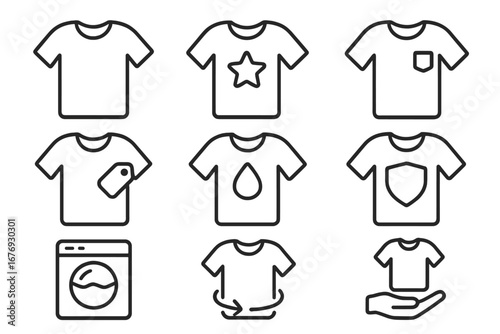 Surfboard icons set. Editable stroke outline for web, mobile app, book illustration. Cartoon vector surfboard, wave, summer beach activity, sports equipment, transparent background, collection