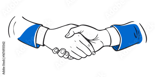 Handshake agreement business partnership deal