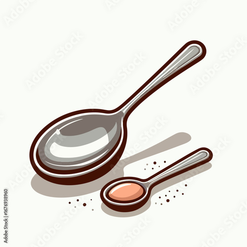 vector illustration of tablespoon 