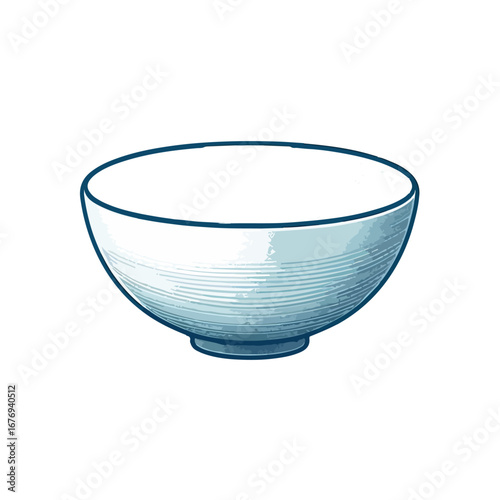vector illustration of bowl