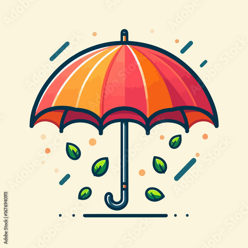 vector illustration of umbrella