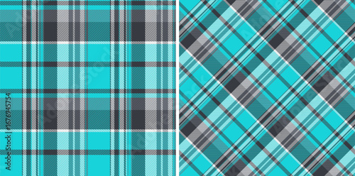 Texture tartan seamless of textile fabric plaid with a background vector pattern check. Set in space colors. Stylish picture ideas for fashion inspiration.