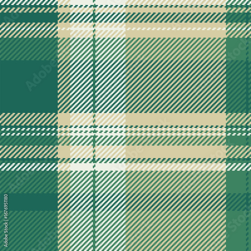 Surface vector pattern tartan, brazil textile plaid background. Bandanna texture fabric seamless check in light and mint colors.