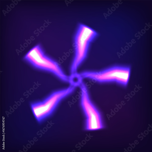 Glow Colorful Abstract Star Vector Object purpur blue