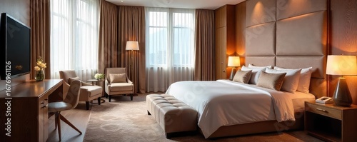 Wallpaper Mural Luxurious hotel room featuring a plush, oversized cushion as a unique and comfortable seating alternative Experience ultimate relaxation and comfort , texture, cushion, sitting Torontodigital.ca