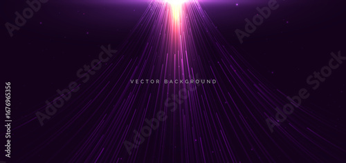 Speed motion moving concept lines on dark purple.