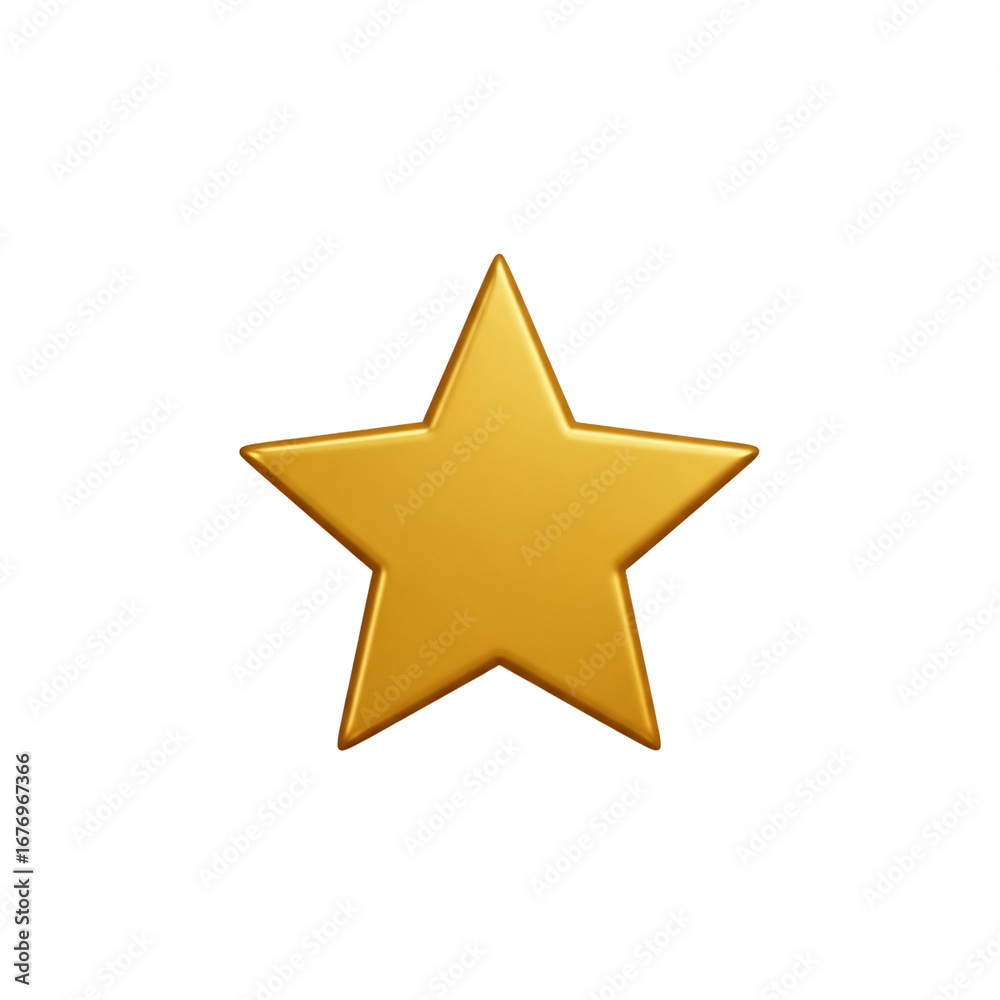 Fototapeta premium Golden Star Symbol of Achievement and Excellence.