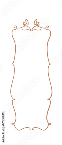 Bookmark Frame with Bow — Whimsical Hand Drawn