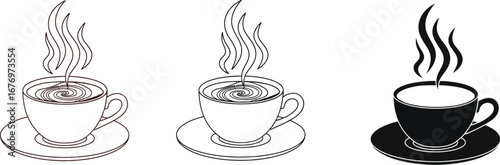Coffee cup vector illustration hot drink graphic design