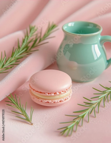 Pink Macaron Elegance Still Life