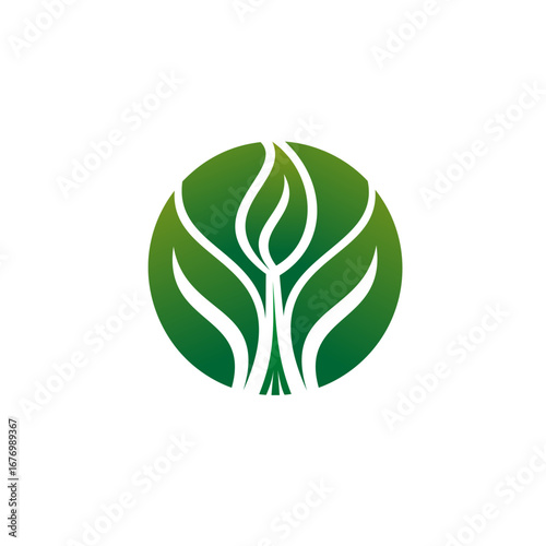 Leaf ecology concept icon vector design.