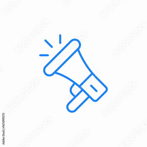 megaphone shout icon sign vector