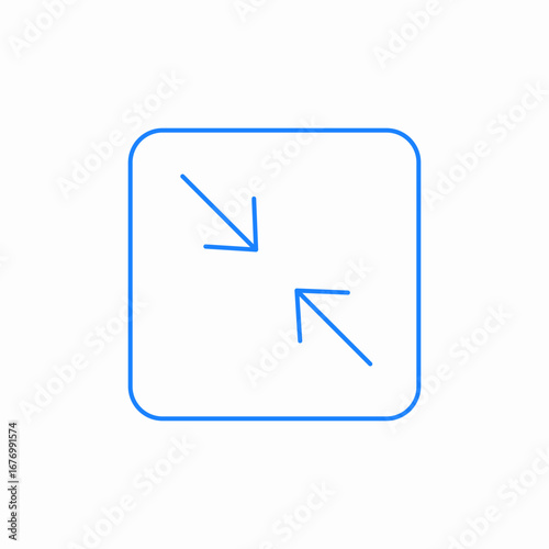minimize reduce icon sign vector