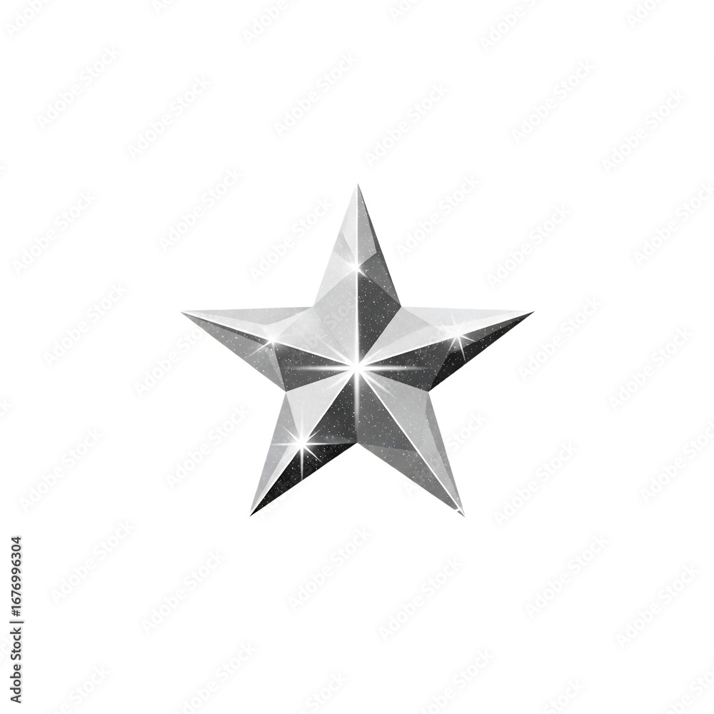 Obraz premium Silver Star Graphic Design.