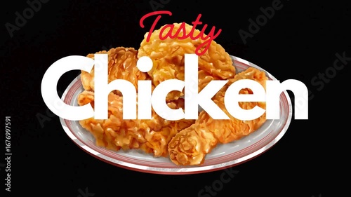 Chicken animation with text video