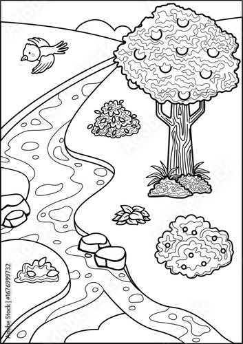 adam and eve coloring page
