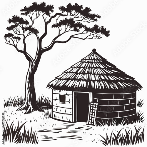 hut in the forest